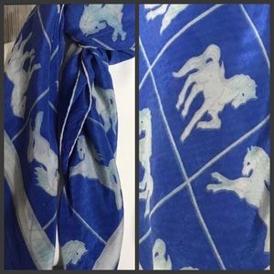 Vintage hand rolled silk scarf